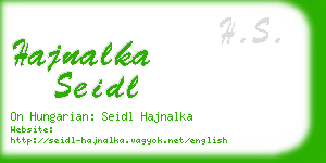 hajnalka seidl business card